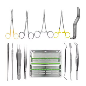 ชุดเครื่องมือผ่าตัดช่องปากพื้นฐาน 13 ชิ้น ยี่ห้อ Top Notch Surtechs คุณภาพพรีเมียม ผลิตจากเหล็กกล้าไร้สนิมเยอรมัน สำหรับการผ่าตัดฟัน - Product Image 1