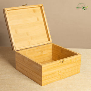 Pressed Bamboo <b>Box</b> Minimal Design Eco Friendly Storage <b>Box</b> for Home Hotel Bathroom and Premium Brands - Product Image 1