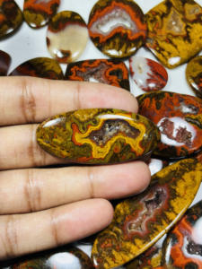 Cabochon en vrac en vrac de qualité AAA, fourniture de pierres précieuses d'agate à couture naturelle pour la fabrication de bijoux et les accessoires d'artisanat - Product Image 3