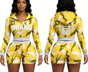 Nueva Llegada Sudadera Corta con Capucha de Felpa para Mujer, 100% Algodón, Corte Regular, Estilo Urbano, Líneas Elegantes, Transpirable y Ecológica - Product Image 1