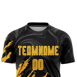 Maillot de football à manches courtes pour adultes, longueur standard, séchage rapide et respirant, 100 % polyester. - Product Image 6