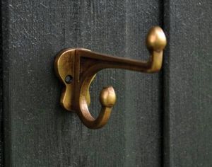 Decorative brass wall coat <b>hook</b> crafted for organized living spaces with reliable hanging support for everyday belongings - Product Image 2