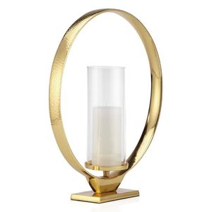 Modern Metal Votive <b>Candle</b> Holder Golden Finishing Tea Light <b>Candle</b> Pillar With Glass for Wedding & <b>Dinner</b> Parties usage Item - Product Image 3
