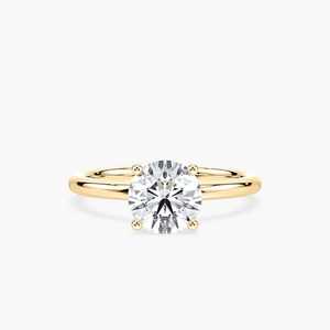 แหวนเพชรทรงกลมเจียระไนแบบบริลเลียนท์ 1 กะรัต สี F ทองคำขาว 14K ได้รับการรับรองจาก IGI เพชรเพาะเลี้ยงในห้องปฏิบัติการ แหวนเพชรสำหรับผู้หญิง แหวนหมั้นหรูหรา เครื่องประดับชั้นดี - Product Image 5