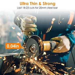 50 Pack 4.5\" X 0.04\" X 7/8\" Cutting Wheels Stainless Steel Grinding Discs for <b>Angle</b> <b>Grinder</b> Handheld Grinde Metal Cutting - Product Image 4