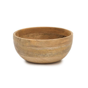 Bol à salade en bois d'acacia au design unique et finition naturelle, grand bol rond de service, vaisselle en bois écologique pour la décoration de cuisine - Product Image 2