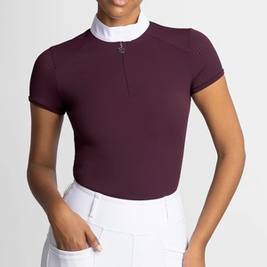 Camiseta de Equitación Elástica en 4 Direcciones de Alta Calidad, Camiseta Deportiva, Camiseta de Competición, Polo en Tejido Técnico Suave al Tacto - Product Image 3