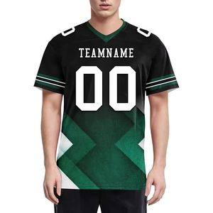 Maillot de football américain réversible en mesh 100 % polyester, coupe athlétique, manches courtes, sublimation, vêtements de sport, grandes tailles - Product Image 3