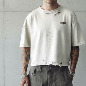 เสื้อยืดคอกลมแขนสั้นผู้ชายปี 2026 ผ้าฝ้าย 100% สีพื้นเรียบง่าย สไตล์ลำลอง ทรงหลวม ขายดี ดีไซน์เรียบๆ - Product Image 6