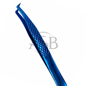 Pince à cils à angle de 65 degrés pour extensions de cils, en acier inoxydable, logo personnalisé, pince à cils volume, instrument de beauté - Product Image 1