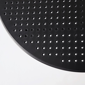 EVO SEATING Outdoor Round <b>Table</b> Aluminum Alloy Minimalist Design Durable White and Black Options for Patio <b>Balcony</b> Use - Product Image 6