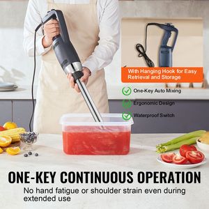 Frullatore a Immersione Commerciale da 350W con Lama in Acciaio Inox da 20 Pollici, Mixer Manuale Professionale con 20 Velocità Variabili - Product Image 4