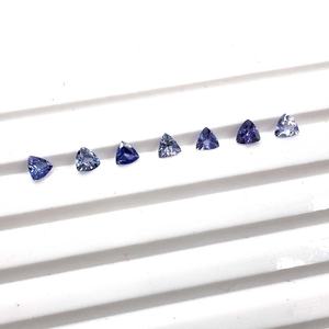 Piedras Preciosas de Tanzanita Natural de 3.5mm con Corte Trillón, Piedra de Tanzanita Natural para la Fabricación de Pendientes, Facetadas y Calibradas, Venta al Por Mayor - Product Image 3