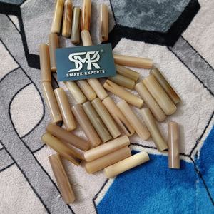 Cilindros Artesanales de Cuerno de Búfalo Pulido Ecológicos, Cuentas Naturales Sostenibles para la Fabricación de Joyería Hecha a Mano - Product Image 4