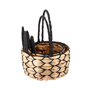 Cesta de Jacinto de Agua con Forma de Conejo, Cesto de Almacenamiento Tejido a Mano con Asa, Decoración de Pascua Artesanal Premium de Vietnam - Product Image 2