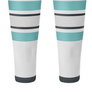 <b>Men</b> <b>White</b> Blue Hockey <b>Socks</b> Polyester Sports Long <b>Socks</b> Athletic Team Uniform Training Wear Game Match Performance Clothing - Product Image 6