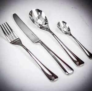 Juego de Cubiertos Modernos de Acero Inoxidable con Acabado Espejo, Resistentes al Óxido, para Bodas, Tenedores, Cucharas y Espátulas - Product Image 3