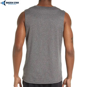 Mens Cotton Tank Top Sleeveless Casual Gym Wear Custom Printed Vest - Product Image 2
