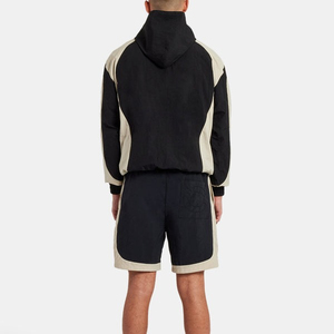 Ensemble veste et short légers en nylon respirant pour homme, coupe-vent zippé tendance pour homme - Product Image 6