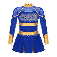 Costume de pom-pom girl pour femmes et filles, uniforme de cheerleading pour adultes, ensemble 2 pièces, débardeur, jupe plissée, bicolore, léger, pour l'entraînement