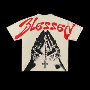 T-shirts sportifs tendance personnalisés imprimés, 100% coton, col rond, coupe ample pour hommes, prix de gros - Product Image 1