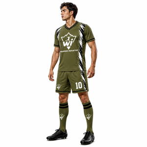 Uniformes de Fútbol de Alta Calidad, Transpirables, con Logotipo Personalizado, Ropa Deportiva Profesional para Entrenamiento de Clubes - Product Image 3