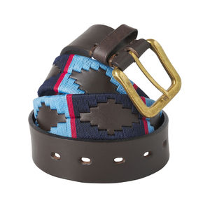 Cinturón de Polo Casual de Cuero Vacuno para Hombre y Mujer, Tejido Artesanal, Ajustable a la Cintura, Línea de Productos Ecuestres, OEM, Unisex - Product Image 2