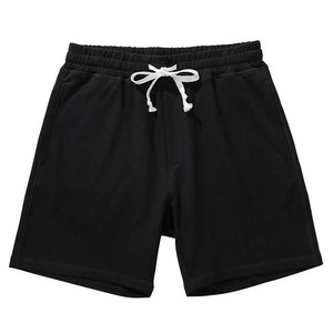 Pink Men's Casual Shorts Solid Color Drawstring Waist Knitted Cotton Breathable Pockets Mid Rise Short <b>Pants</b> - Product Image 5