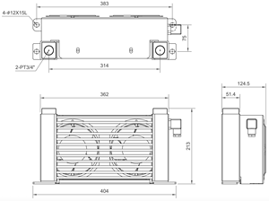 Good Quality Tong Li Taiwan TL2-25 for Hydraulic Machinery / Industrial Equipment Hydraulic Oil Cooler Long Service Life - Product Image 2