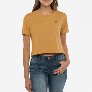 Nuevo Diseño, Top Corto para Mujer, Camiseta Casual Moderna, Tela Suave y Elástica, Perfecta para el Verano, Moda Diaria - Product Image 1