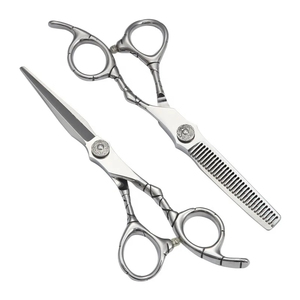 2026 Customized Professional Salon Stainless Steel <b>Barber</b> Scissors Customized Hair Cutting Thinning Scissors <b>Set</b> - Product Image 1