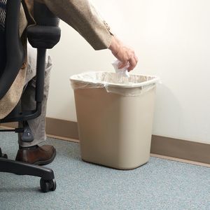 Cestino per Rifiuti da 7 Galloni in Beige per Uso Domestico e Ufficio - Product Image 3