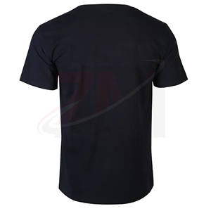 T-shirts pour hommes de qualité supérieure, coupe ajustée, taille plus, en tissu 100% coton de couleur noire, fabriqués par le fabricant d'origine, qualité de luxe - Product Image 2