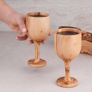 Vaso de Vidrio y Madera Rústico Hecho a Mano para Cerveza, Café y Té – Taza Ecológica de Madera Natural para Beber en la Cocina y el Bar - Product Image 6