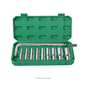 Jeu de clés à douille longues de 1/2 pouce, 10 pièces, OEM de haute qualité, en acier CR-V, métrique, 824 mm, avec tige de flexion en L - Product Image 2