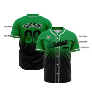 Maillot de baseball personnalisé par sublimation, uniforme d'équipe, col en V, logo personnalisé, nom et numéro, fournisseur en gros, 100% polyester, séchage rapide - Product Image 4