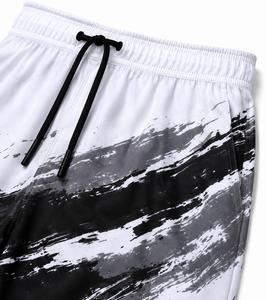 Nouveaux shorts décontractés athlétiques respirants en polyester pour hommes 2026 – Short de bain d'été de haute qualité avec cordon de serrage et motif uni - Product Image 4