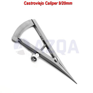 Stainless Steel Castroviejo Caliper Precision Ophthalmic Surgical Instrument <b>Measuring</b> Orthopedic <b>Tool</b> - Product Image 2