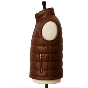 Chaqueta Acolchada Sin Mangas, Delgada, de Poliéster/Algodón, Lisa, Unisex, para Verano, Venta al Por Mayor, ODM, Marca Personalizada, Ligera, 140g - Product Image 2