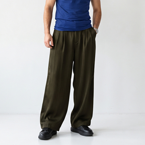 <b>Men's</b> Luxury Satin Wide Leg <b>Pants</b> 100% Silk High Street Style Eco-Friendly Anti-Pilling Winter Loose Fit <b>Lounge</b> & Street Wear - Product Image 6