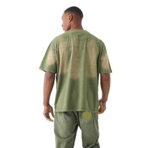 Premium Quality Oversized Heavyweight 100% Cotton Quick Dry Drop Shoulder Regular Fit Men's Acid Wash T-Shirt - Product Image 2