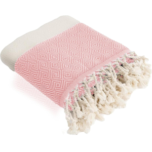 Customizable 100x180cm <b>Large</b> Turkish Beach Towel with Tassels Sand Free Beach <b>Scarf</b> Weaving OEM Manufacturer Wholesale - Product Image 2