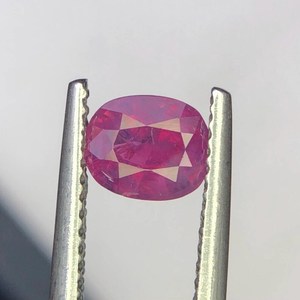 Saphir naturel ovale rose-violet du Cachemire, pierre précieuse de septembre, certifiée, pierre brute de haute qualité - Product Image 6