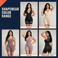 Faja Moldeadora de Alta Compresión Personalizada para Tallas Grandes, Prenda Moldeadora de Cuerpo Completo, Faja Postoperatoria Columbia BBL