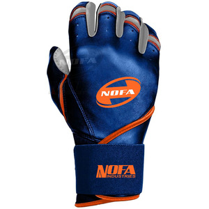 Guantes de Bateo de Cuero Personalizados en Negro/Blanco, Acolchados, con Cierre de Hebilla Ambidiestra, Tejido de Punto, para Entrenamiento de Béisbol para Adultos, en Varios Tamaños - Product Image 5