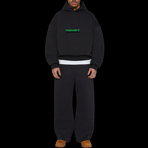 Relaxed Slouchy Fit Crewneck Sweatshirt <b>Men</b> Soft Touch Heavy Cotton <b>Fleece</b> Comfort <b>Loungewear</b> Top - Product Image 3