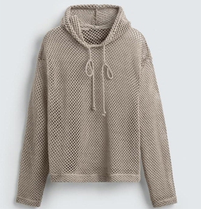 Maillot de football personnalisé style vintage en coton tricoté 100% avec capuche et poche, doux, respirant, séchage rapide, pour entraînement extérieur hivernal homme - Product Image 1