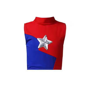 Ensemble athlétique deux pièces pour pom-pom girls, construction renforcée, vêtements légers et respirants pour les équipes de tournoi - Product Image 6