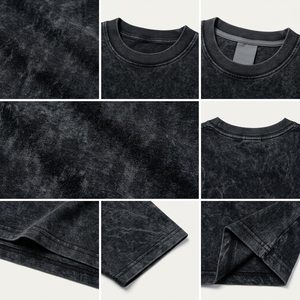 Camisetas de Algodón Premium para Hombre, Estilo Casual y Urbano, al por Mayor, con Lavado Ácido, de Corte Holgado, Suaves, de Moda Vintage - Product Image 6
