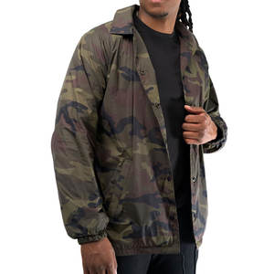 Veste coupe-vent camouflage pour homme, style tendance, respirante, couleur violette - Product Image 1